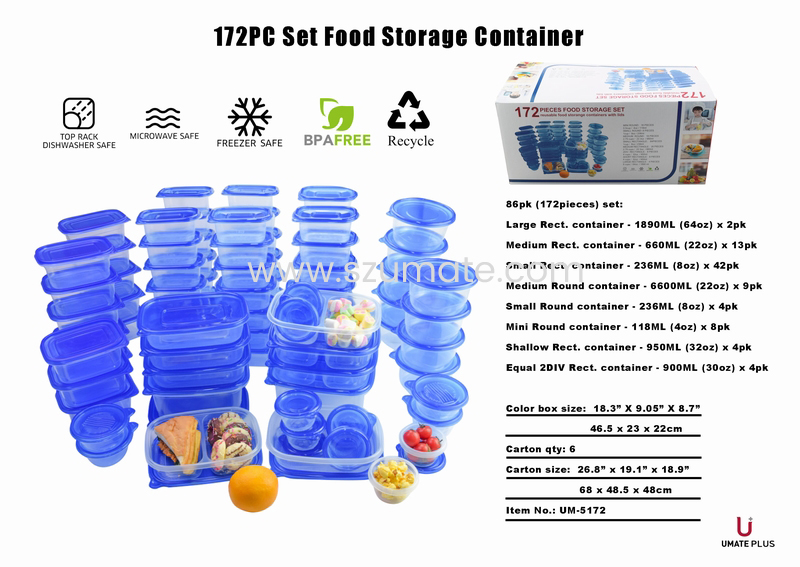 172pc food container